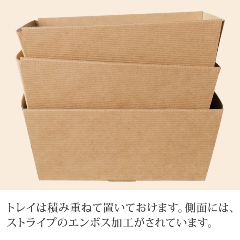 ギフト箱 シンプルクオリティペーパーギフトトレイ-1(10枚) ヘッズ