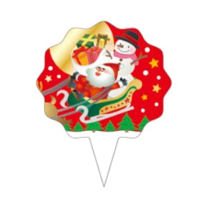 弁当ピック SP-693 サンタと雪だるまピック 朋JSP