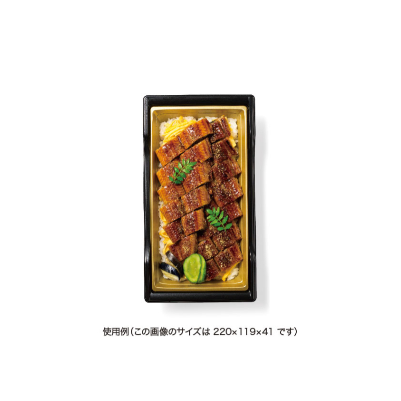 弁当容器 饗庵2B 黒 リスパック