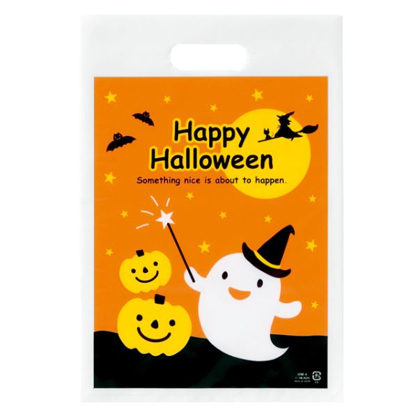 ポリ手提げ ハロウィンPEバッグ-4(100枚) ヘッズ