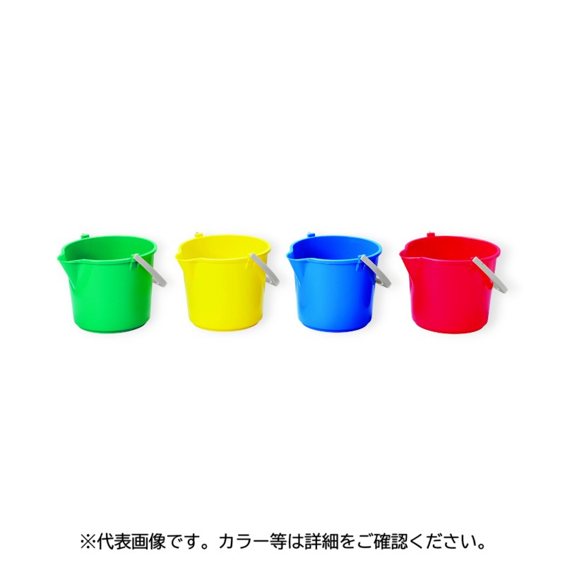 清掃用具 HPカラーバケツ 緑 高砂