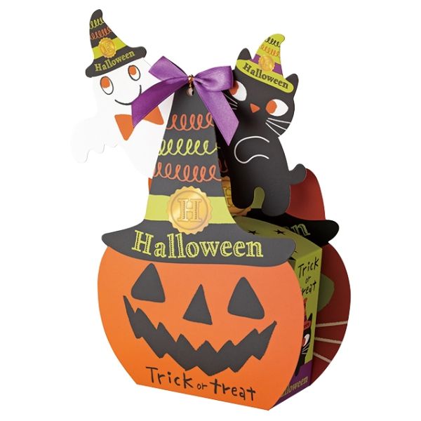 ギフト箱 ハロウィンリバーシブルダイカットボックス-2(10枚) ヘッズ