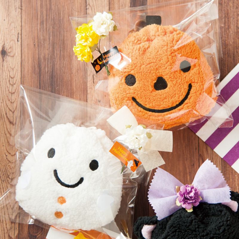 袋 ハロウィンカボチャ巾着バッグ-S(10枚) ヘッズ