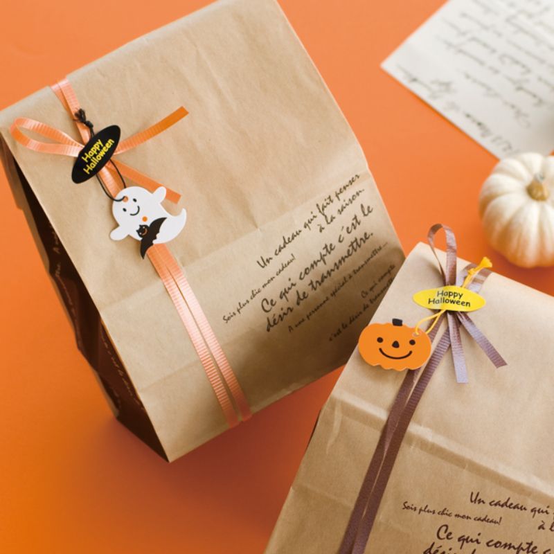 贈答用飾り ハロウィンアソートミニタッグ(30枚) ヘッズ