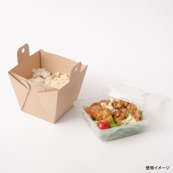弁当容器 カフェキュートBOX 本体(茶) 廣川