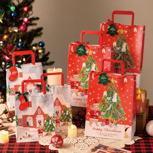 袋 クリスマスベアラーギフトペーパーバッグ-1(50枚) ヘッズ