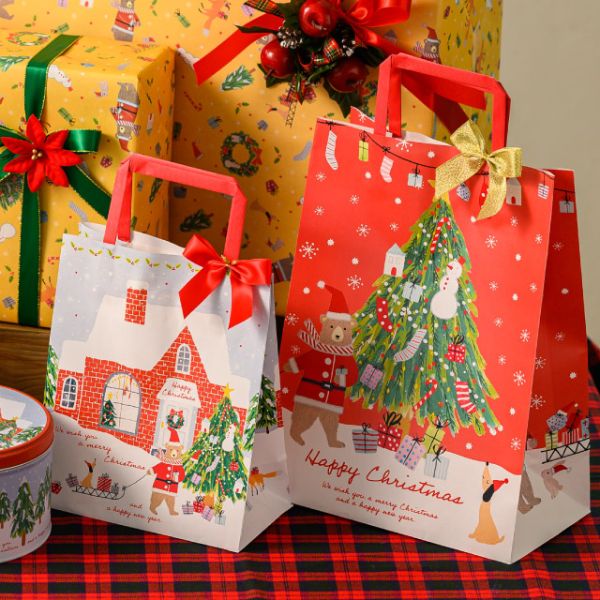 袋 クリスマスベアラーギフトペーパーバッグ-2(50枚) ヘッズ