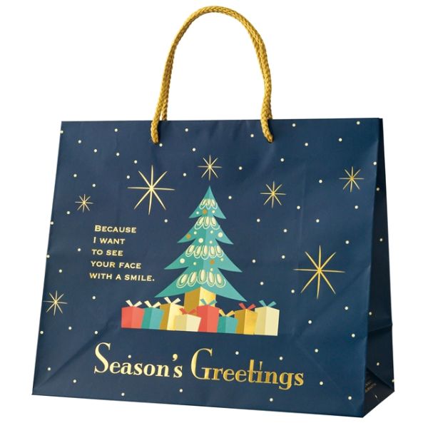 紙手提袋 クリスマスオーナメント ギフトペーパーバッグ-2(10枚) ヘッズ