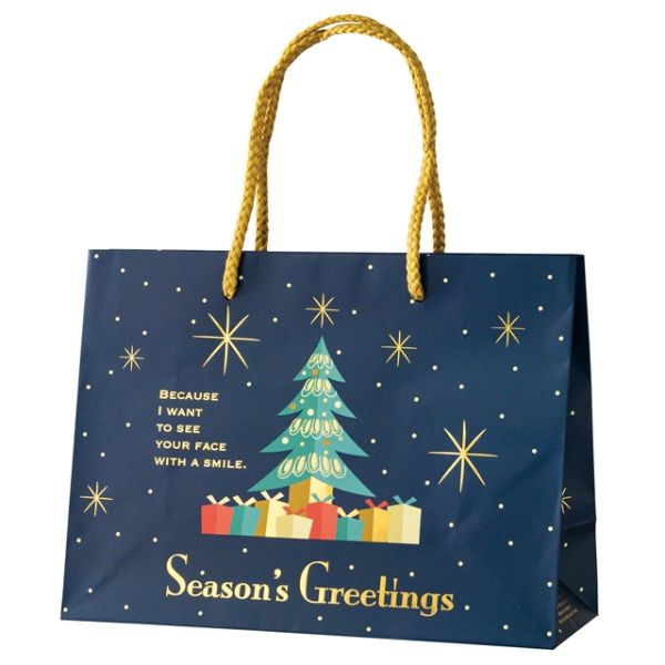 紙手提袋 クリスマスオーナメント ギフトペーパーバッグ-3(10枚) ヘッズ