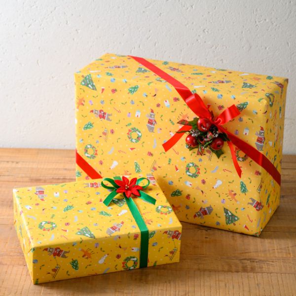 クリスマスベアラー包装紙-1(50枚) ヘッズ