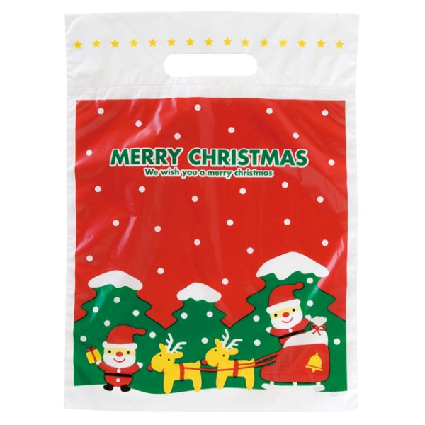 ポリ手提げ ミニサンタPEバッグ-3(100枚) ヘッズ