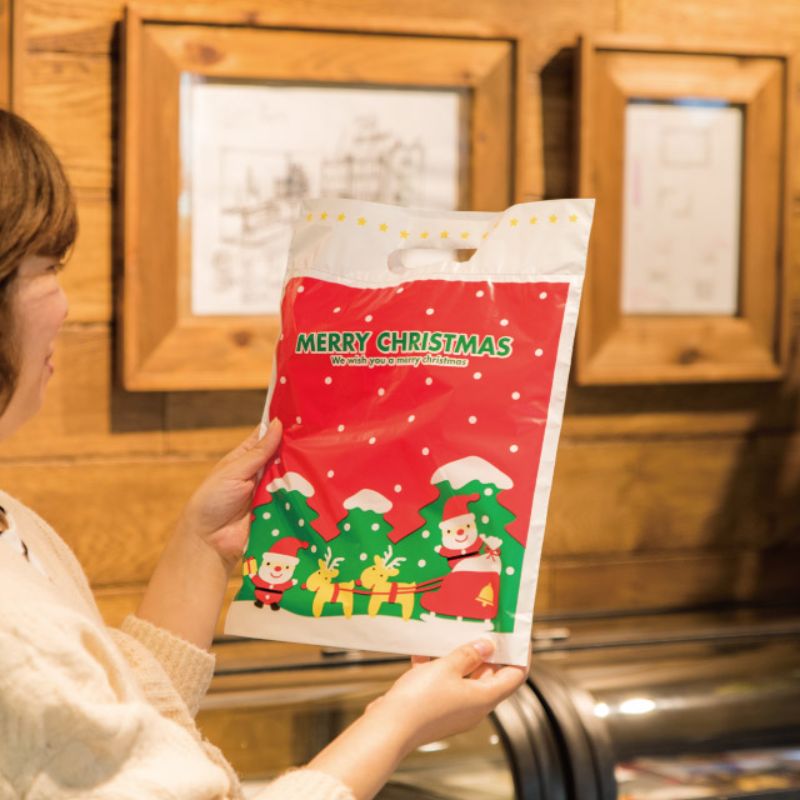 ポリ手提げ ミニサンタPEバッグ-3(100枚) ヘッズ