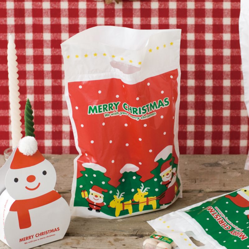 ポリ手提げ ミニサンタPEバッグ-3(100枚) ヘッズ