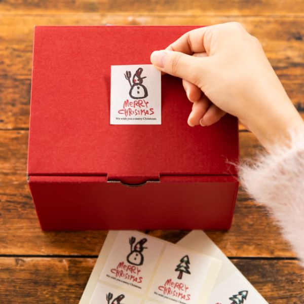 クリスマス和紙シール(40枚) ヘッズ