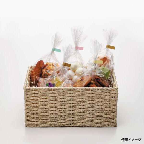 結束テープ バッグシーリングテープ 和紙 No.270 レモンイエロー ニチバン