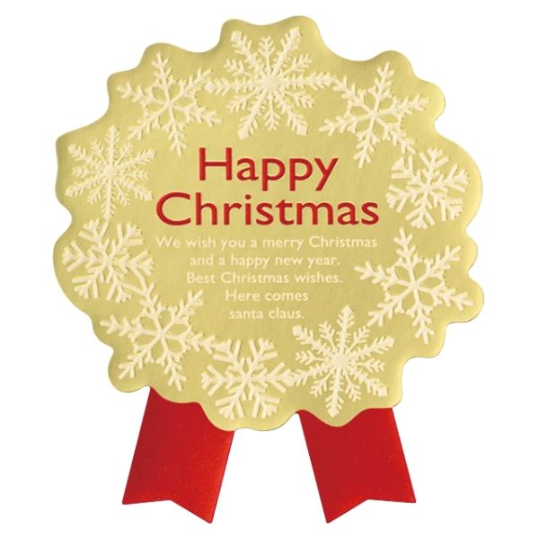 ウィンタースノー強粘着リボン型シール-1(100枚) ヘッズ