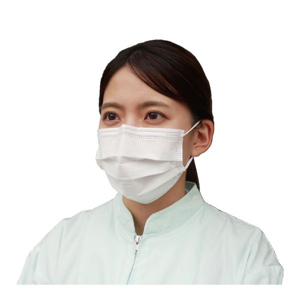 使い捨てマスク ＃7134 超ぴったりノーズフィットマスク三層式 50枚入 川西工業