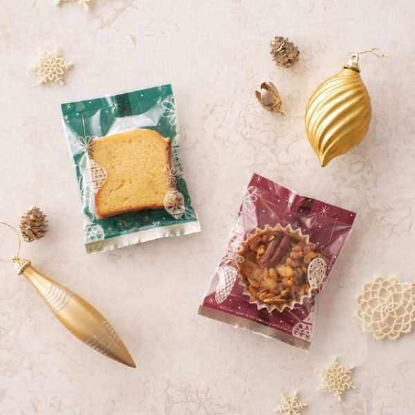 合掌袋 クリスマスオーナメント スイーツパックアソート/クリア-3(100枚) ヘッズ