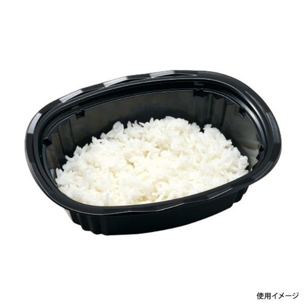 どんぶり容器 CY-丼 小判大深N 黒本体 エフピコチューパ