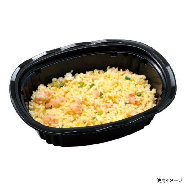 どんぶり容器 CY-丼 小判大深N 黒本体 エフピコチューパ