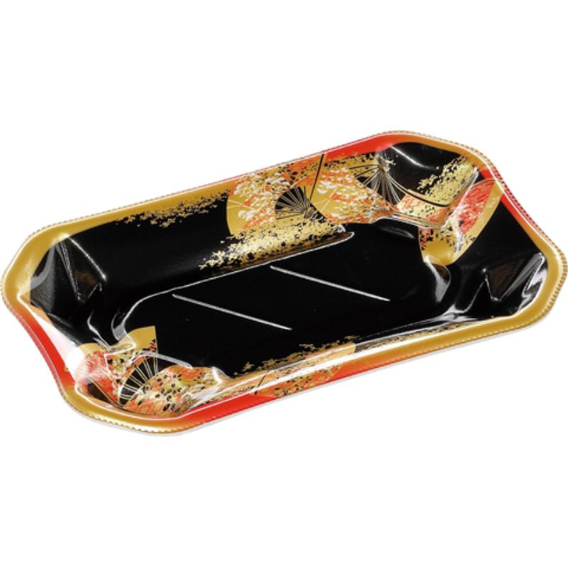 寿司容器 美彩1-3 本体 金フチ扇 エフピコ