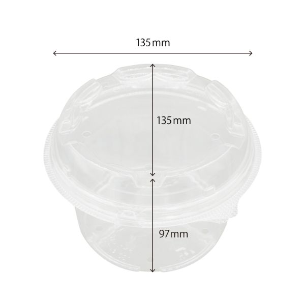 フルーツ容器 バイオ つみたてM 130パイ72 穴10 リスパック
