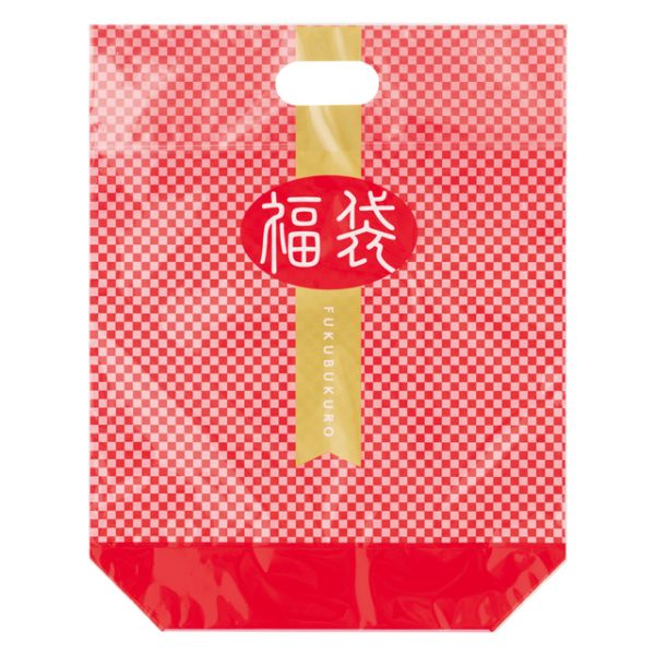 チャック付き袋 福袋市松柄ジップスタンドバッグ-M(30枚) ヘッズ