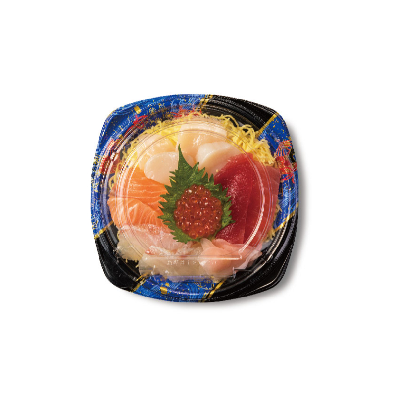 どんぶり容器 バイオPS 海専丼 180B いざなみ青E リスパック