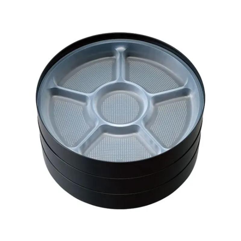 オードブル容器 飛鳥(35)本体 黒 ニシキ