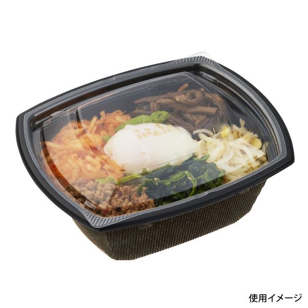 弁当容器 BCT コバコ 18-15 BK-コトン BR 身 中央化学