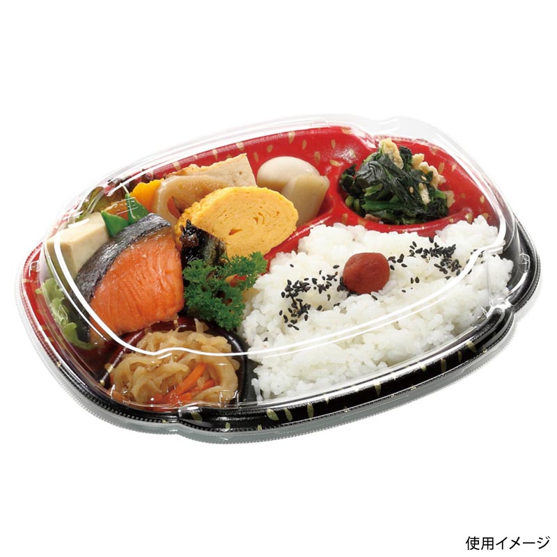 弁当容器 MFP花見膳24-19-1 花みやび赤 エフピコ