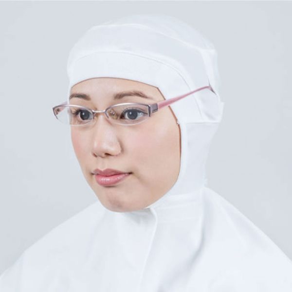 衛生用帽子 フィットフード FH-111W ホワイト L 日本フィットフード