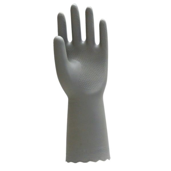ゴム手袋 2150 ビニール手袋薄手 1双組 グレー L 川西工業