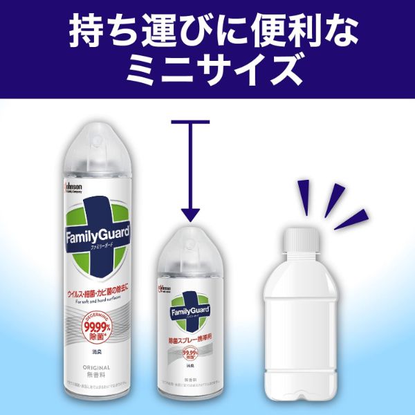 除菌剤 ファミリーガード 除菌スプレー 無香料 155ml 業務用 ジョンソン