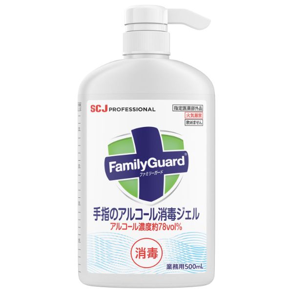 ファミリーガード 手指のアルコール消毒ジェル 500ml ジョンソン