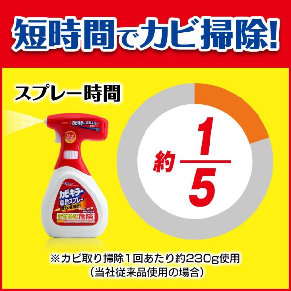 漂白剤 カビキラー 電動スプレー 本体 業務用 750ml ジョンソン