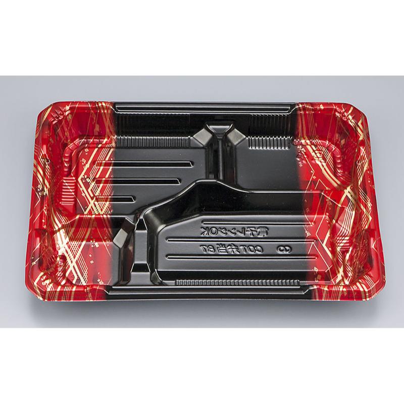 弁当容器 COT弁当87 フレーム赤 本体(N) シーピー化成