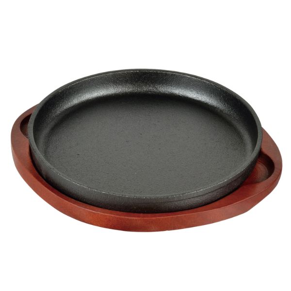 ステーキ関連用品 スプラウト 鉄鋳物製ステーキ皿 丸型 20cm パール金属