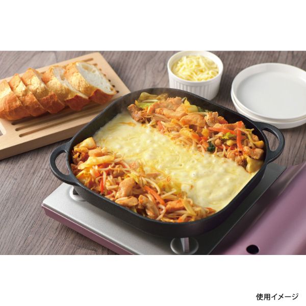 調理器具 スプラウト 鉄鋳物製グリルプレート24×24cm(フラット) パール金属