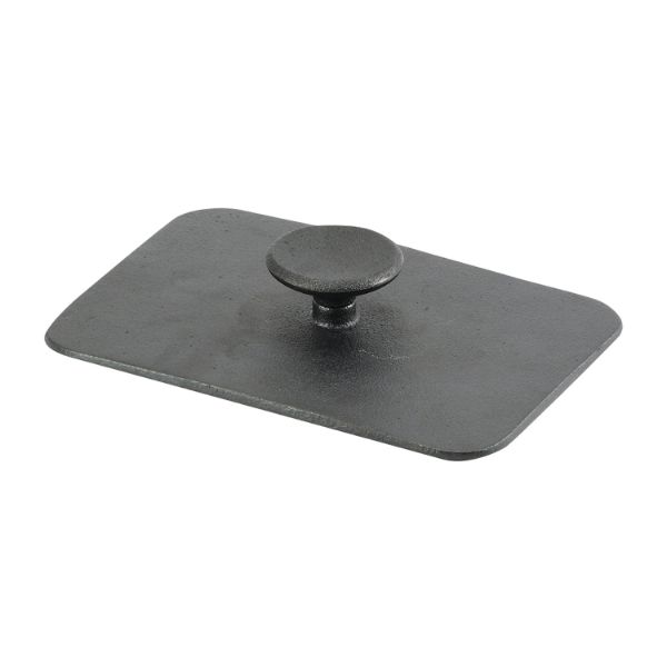 調理器具 スプラウト 鉄鋳物製角型ミートプレス18×12.5cm パール金属