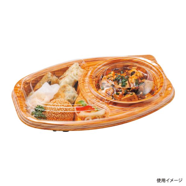 弁当容器 DLオーバル26-18 拓木 本体 エフピコチューパ