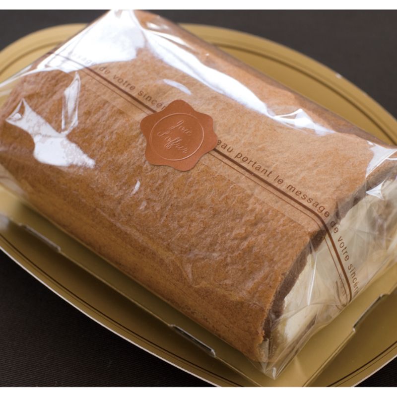 スウィーツ用品 ゴールドブラウンロールケーキフィルム-1(100枚) ヘッズ