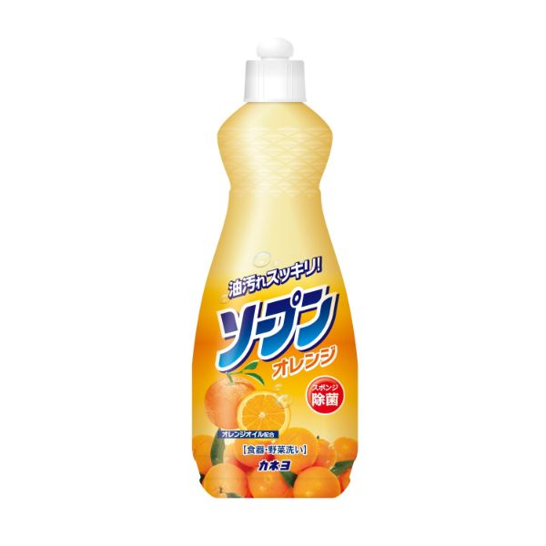 食器用洗剤 ソープンオレンジ 600mL 本体 カネヨ石鹸