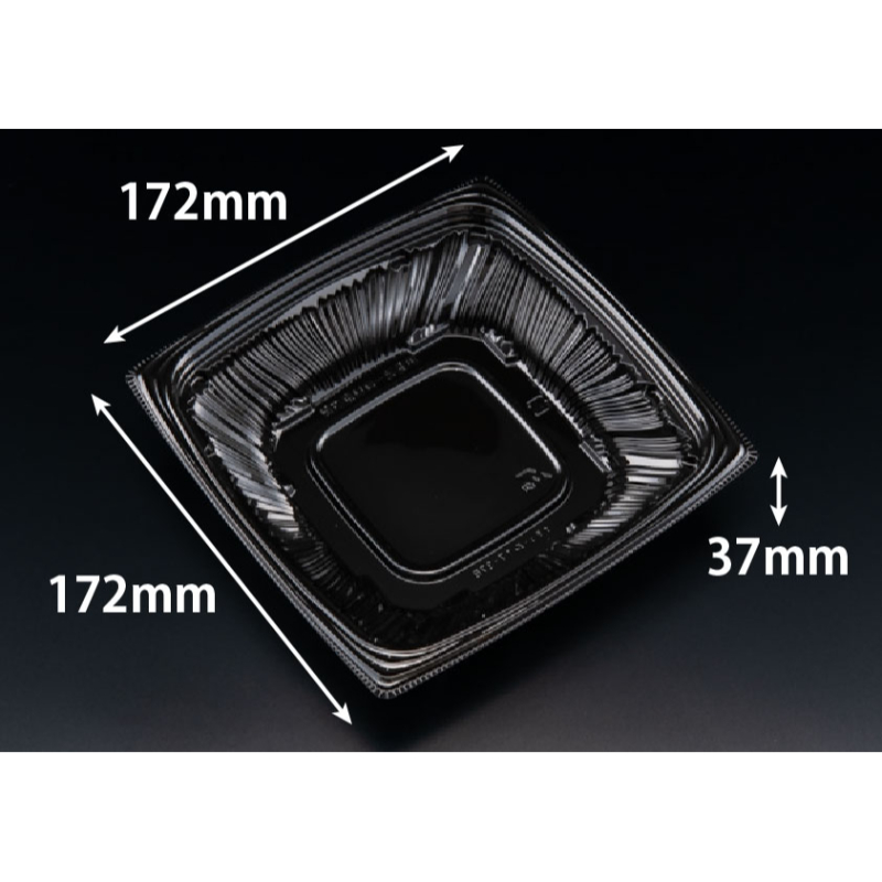 惣菜容器 バイオ ナチュール 17-37B 黒 リスパック