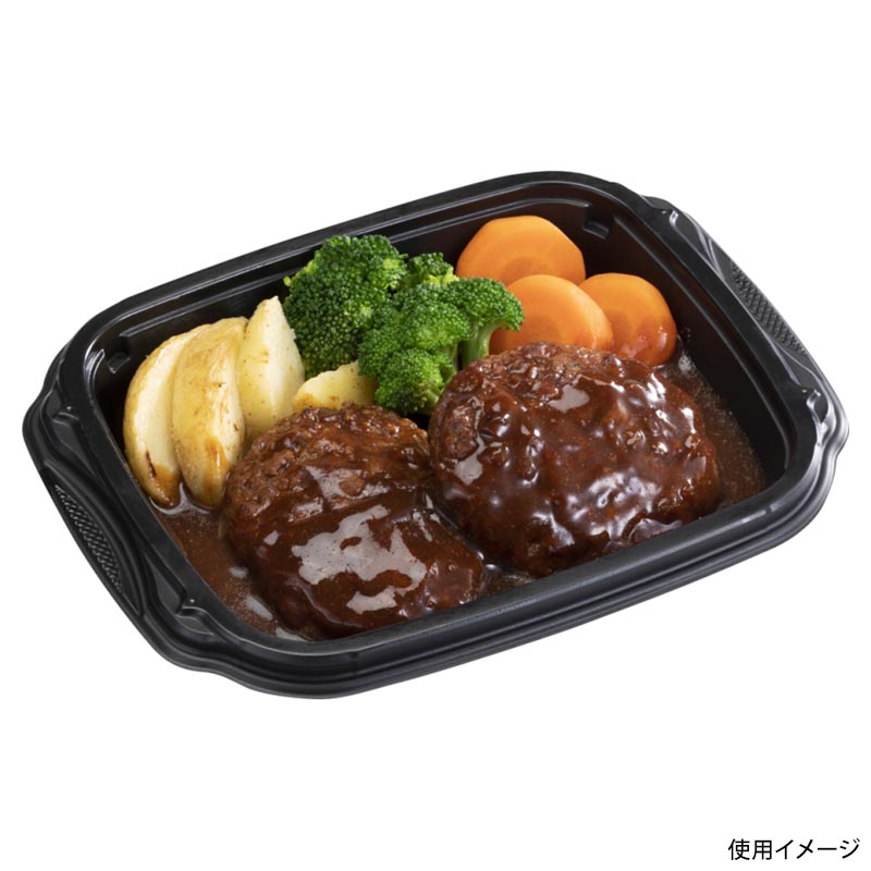 軽食容器 FTデリプレ角20-15(32) 耐寒黒 エフピコ