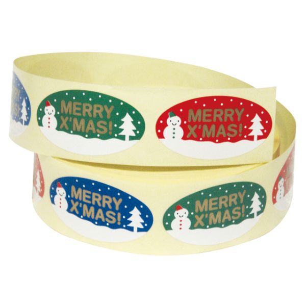 クリスマスポイントロールシール-3(500枚) ヘッズ