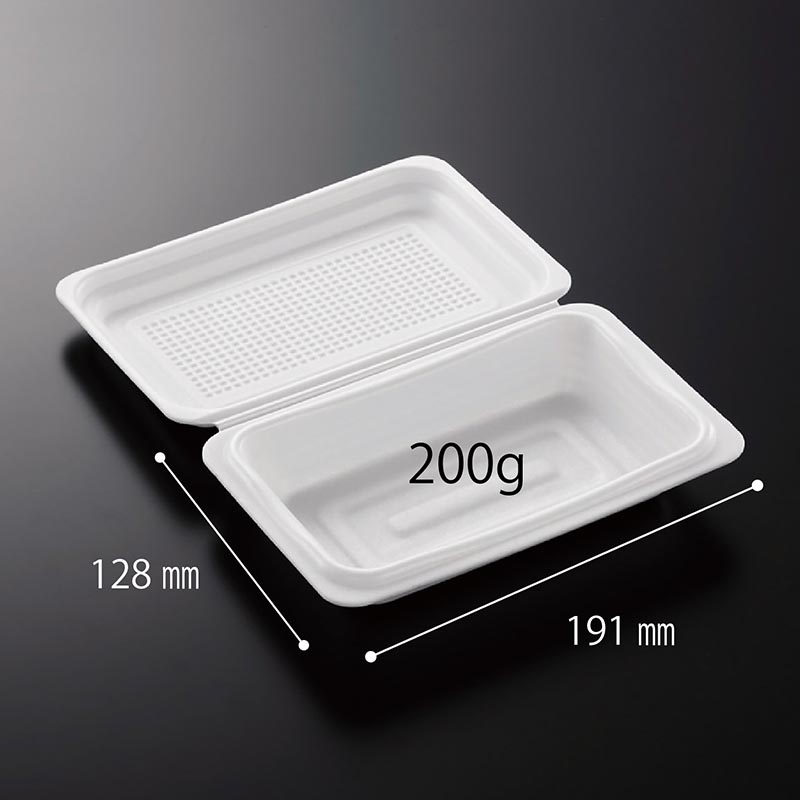 テイクアウト 容器 takeout お持ち帰り おしゃれ エコ バガス フードボックス 3分割 400枚 DF-P511 : df-p511 :  BMTオンラインストア - 通販 - Yahoo!ショッピング