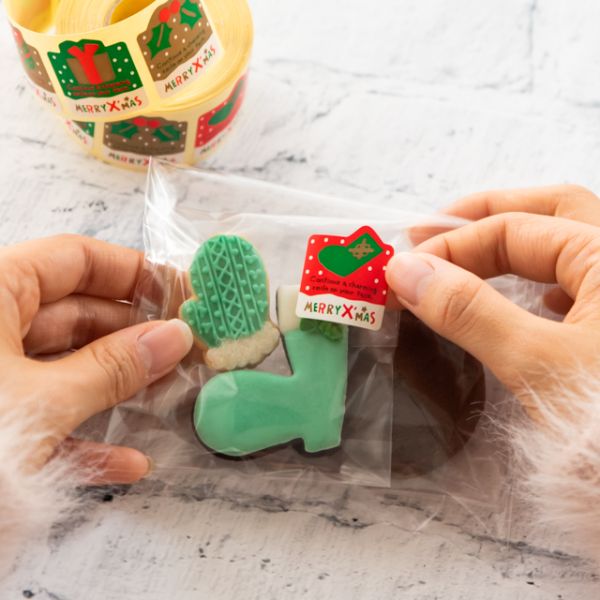 クリスマススノーマン ロールシール(500枚) ヘッズ