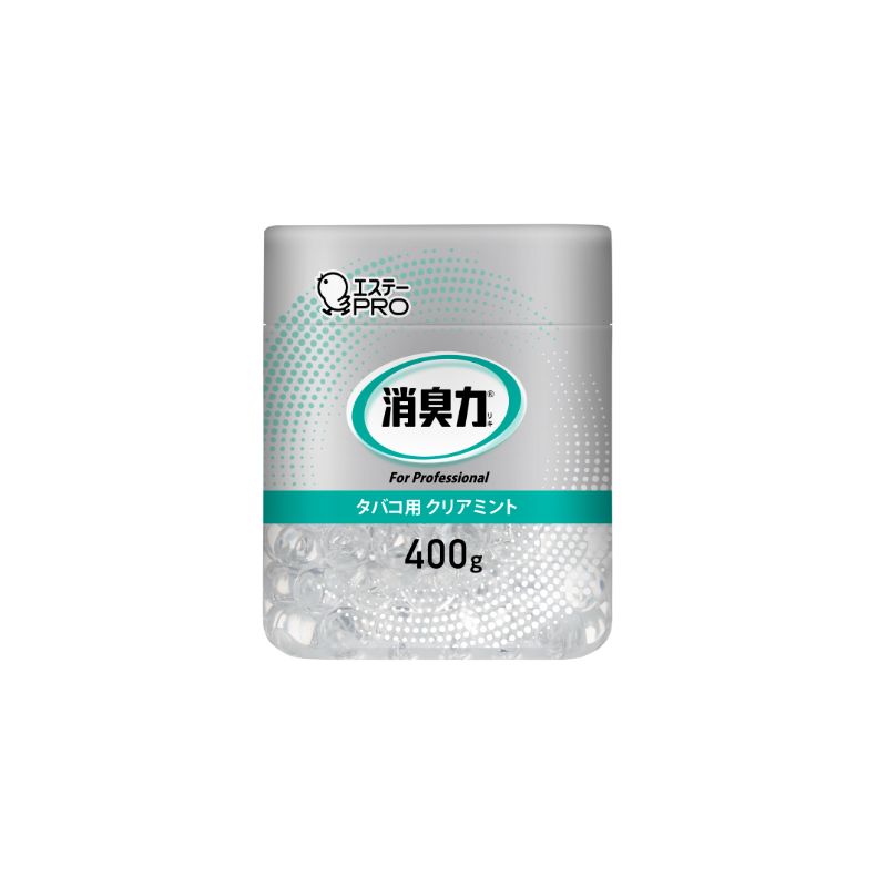 消臭剤 消臭力 業務用 ビーズタイプ 本体 400g タバコ用 クリアミント エステーPRO