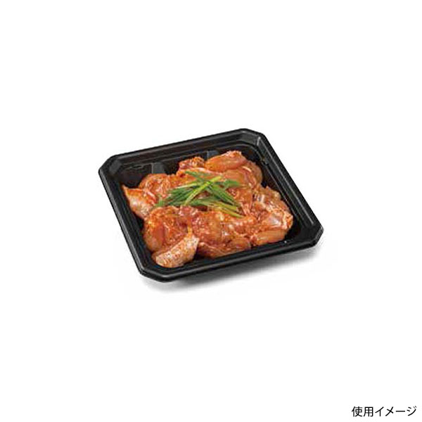 レンジ調理トレー バイオ食悦 15-15B 黒 リスパック